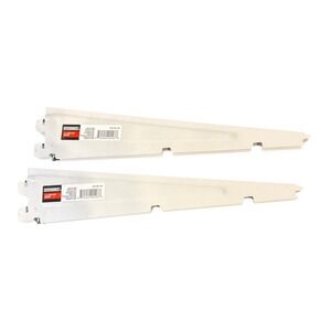 Set of 2- Everbilt Heavy Duty Support Bracket Metal White 12" 1005 887 421